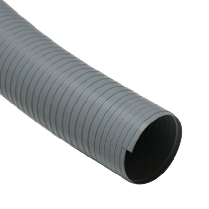 PVC Flex Small ID U shaped gray in color pointing downright