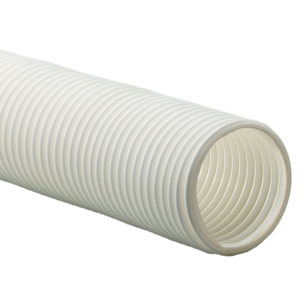 white ducting tube pointing bottomright